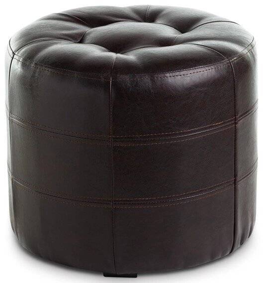 Пуф ПФ-7 (круглый) коричневый