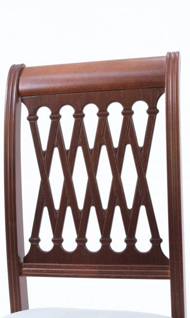 Обеденная группа Верди 120 со стульями Рич/ ромб бежевый, Орех