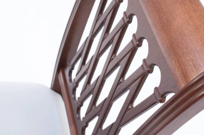 Обеденная группа Верди 120 со стульями Рич/ ромб бежевый, Орех