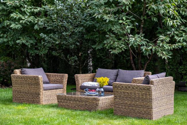 "Капучино" диван из искусственного ротанга (гиацинт) двухместный, цвет соломенный "Капучино" диван из искусственного ротанга (гиацинт) двухместный, цвет соломенный