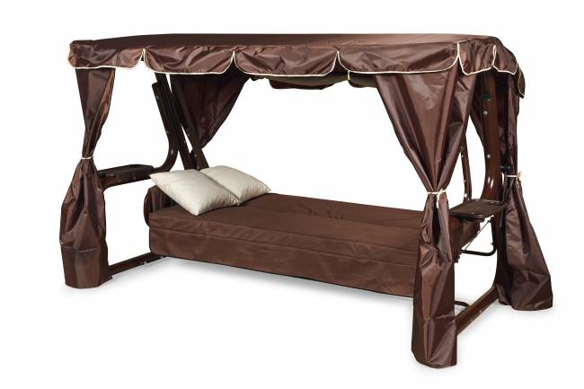 Садовые качели Нирвана 76 PREMIUM шоколад Садовые качели Нирвана 76 PREMIUM шоколад