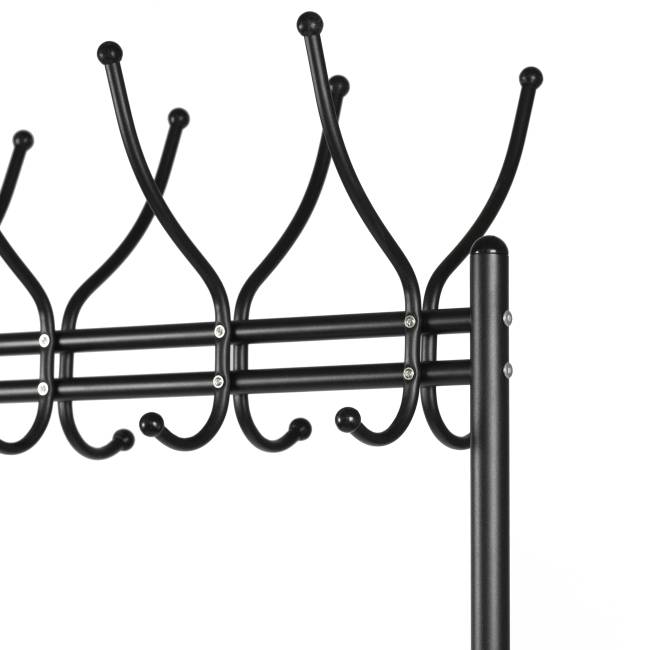 Вешалка напольная на колесах М 11 чёрный