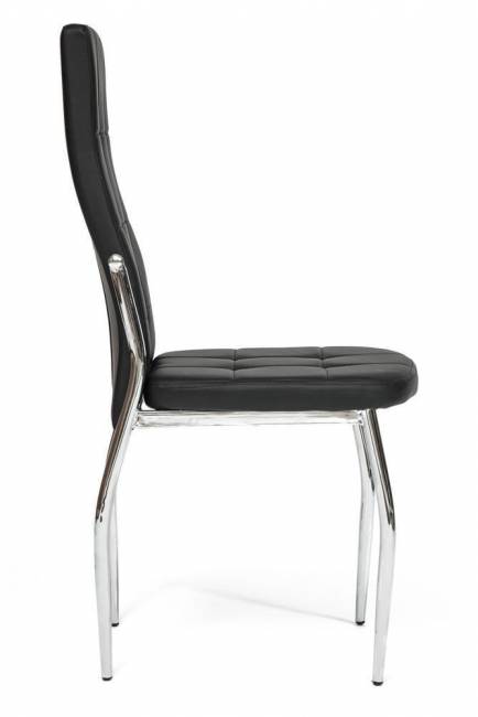 Стул ELFO ( mod.35 ) металл/экокожа, 45х53х100х47см, хром/черный (Комплект из 4 шт.) хром/черный металл/экокожа