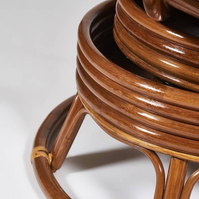 Кресло-качалка PAPASAN/ПАПАСАН w 23/01 B /с подушкой/ 115х78х104 см, Pecan (орех), ткань Старт Pecan (орех)