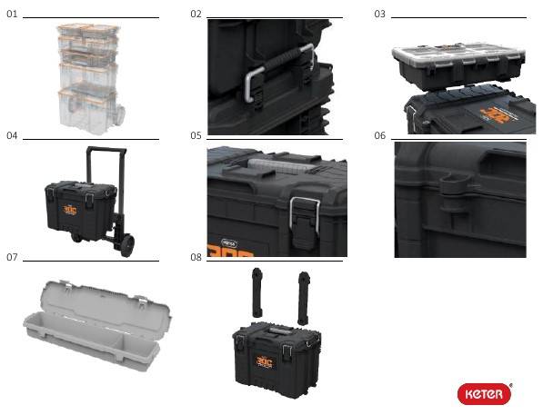 ROC Ящик для инструментов XL Roc Pro Gear  2.0 (17211901)