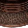 Кресло-качалка "ANDREA Relax Medium" /с подушкой/ 74х82х100 см, Pecan Washed (античн. орех), Ткань рубчик, цвет кремовый