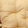 Кресло-качалка "ANDREA Relax Medium" /с подушкой/ 74х82х100 см, Pecan Washed (античн. орех), Ткань рубчик, цвет кремовый