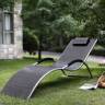 Шезлонг (лежак) Garden Way BRIGO 770505, черный