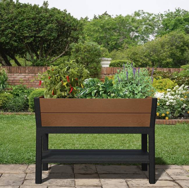 Готовая грядка Дарвин (Darwin elevated Garden Bed) коричневый