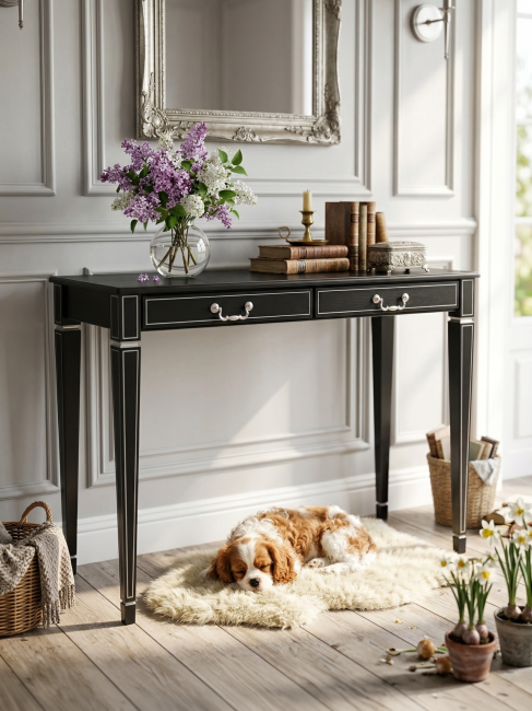 Консоль Васко В 91Н венге/серебро