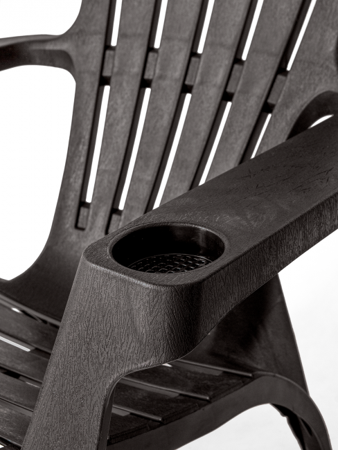 Кресло пластиковое Майами (шоколад)