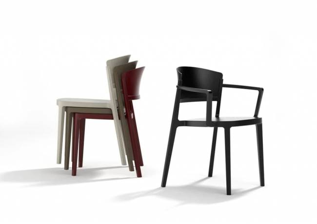 Кресло пластиковое Abuela B белый 580х525х765 мм Кресло пластиковое Abuela B белый 580х525х765 мм