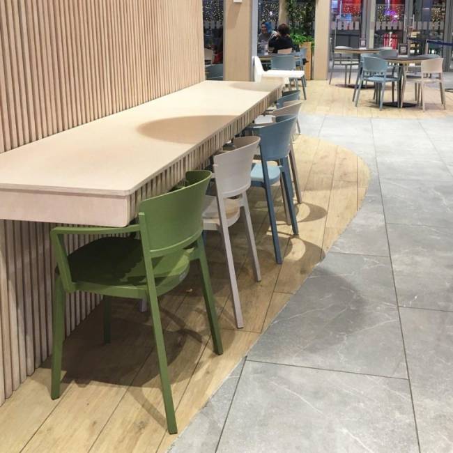 Кресло пластиковое Abuela B белый 580х525х765 мм Кресло пластиковое Abuela B белый 580х525х765 мм