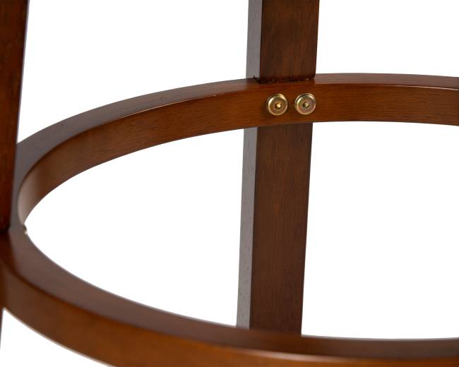 Вращающийся полубарный стул DOBRIN WILLIAM COUNTER, шоколад, кремовый