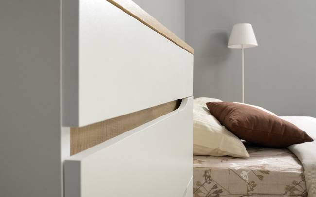 Две прикроватных тумбочки и кровать с основанием 1600 Муссон 11.41 цвет белый/дуб эндгрейн элегантный Две прикроватных тумбочки и кровать с основанием 1600 Муссон 11.41 цвет белый/дуб эндгрейн элегантный