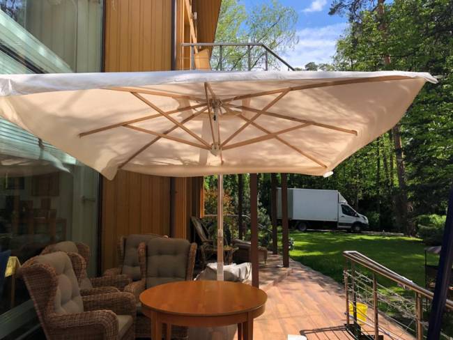 Зонт профессиональный 3х4 м Pompei Braccio белый, слоновая кость 3000х4000 мм Зонт профессиональный 3х4 м Pompei Braccio белый, слоновая кость 3000х4000 мм