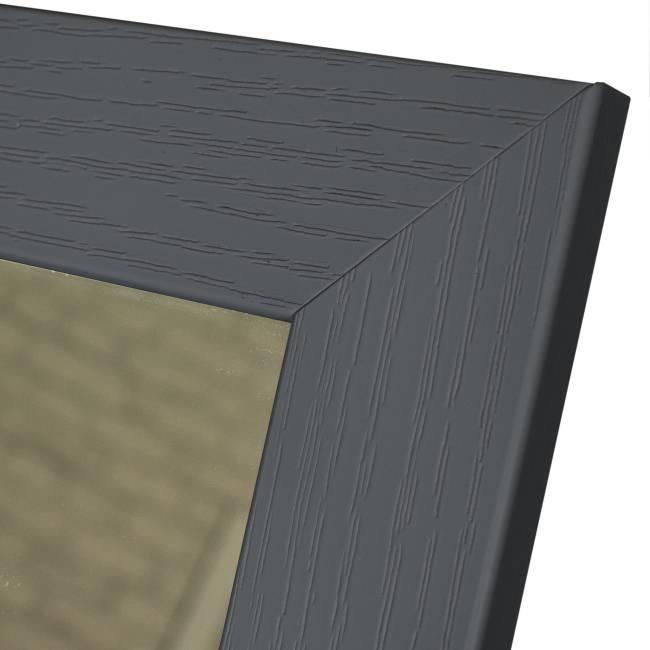 Зеркало настенное BeautyStyle 9 серый графит 138 см х 35 см