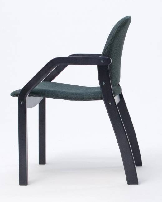 Стул-кресло Джуно 2.0 чёрный/зелёный