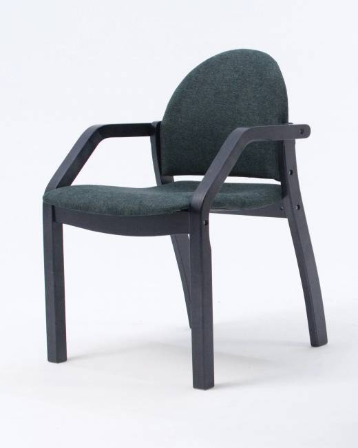 Стул-кресло Джуно 2.0 чёрный/зелёный