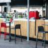 Стул пластиковый полубарный Lido Mini красный 475х495х865 мм